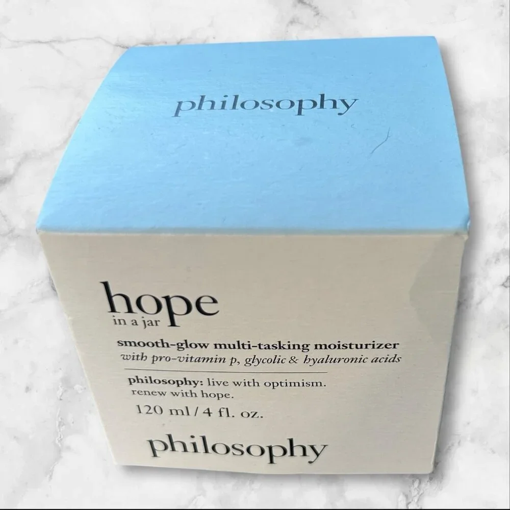 Philosophy HOPE in a Jar Smooth Glow Multi-Tasking Moisturizer 4 oz NIB